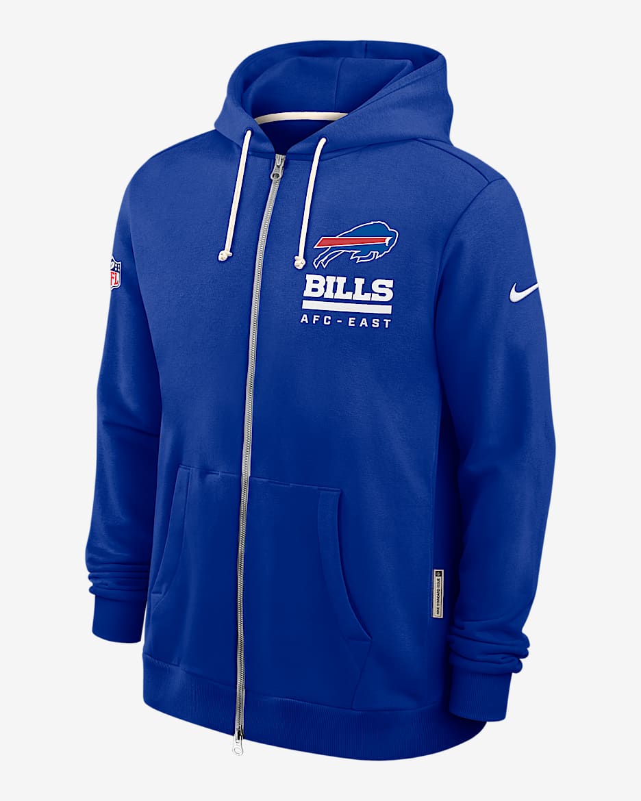 専用 NFL Buffalo Bills Full-Zip Hoodie L Buffalo Bills Utility Player Sideline Men's Nike Dri-FIT NFL